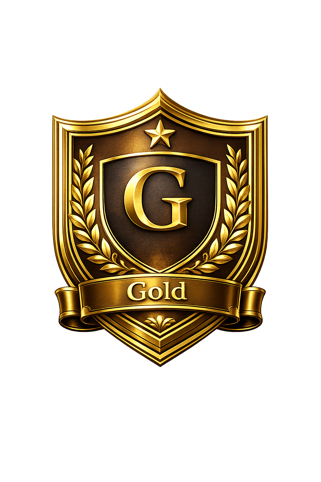 Gold sponsorship shield